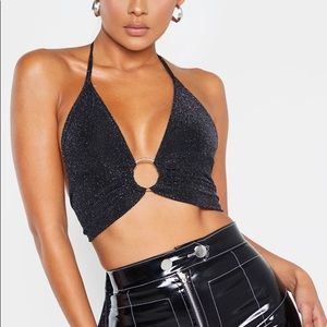 Pretty Little Thing Sparkle Halter Top